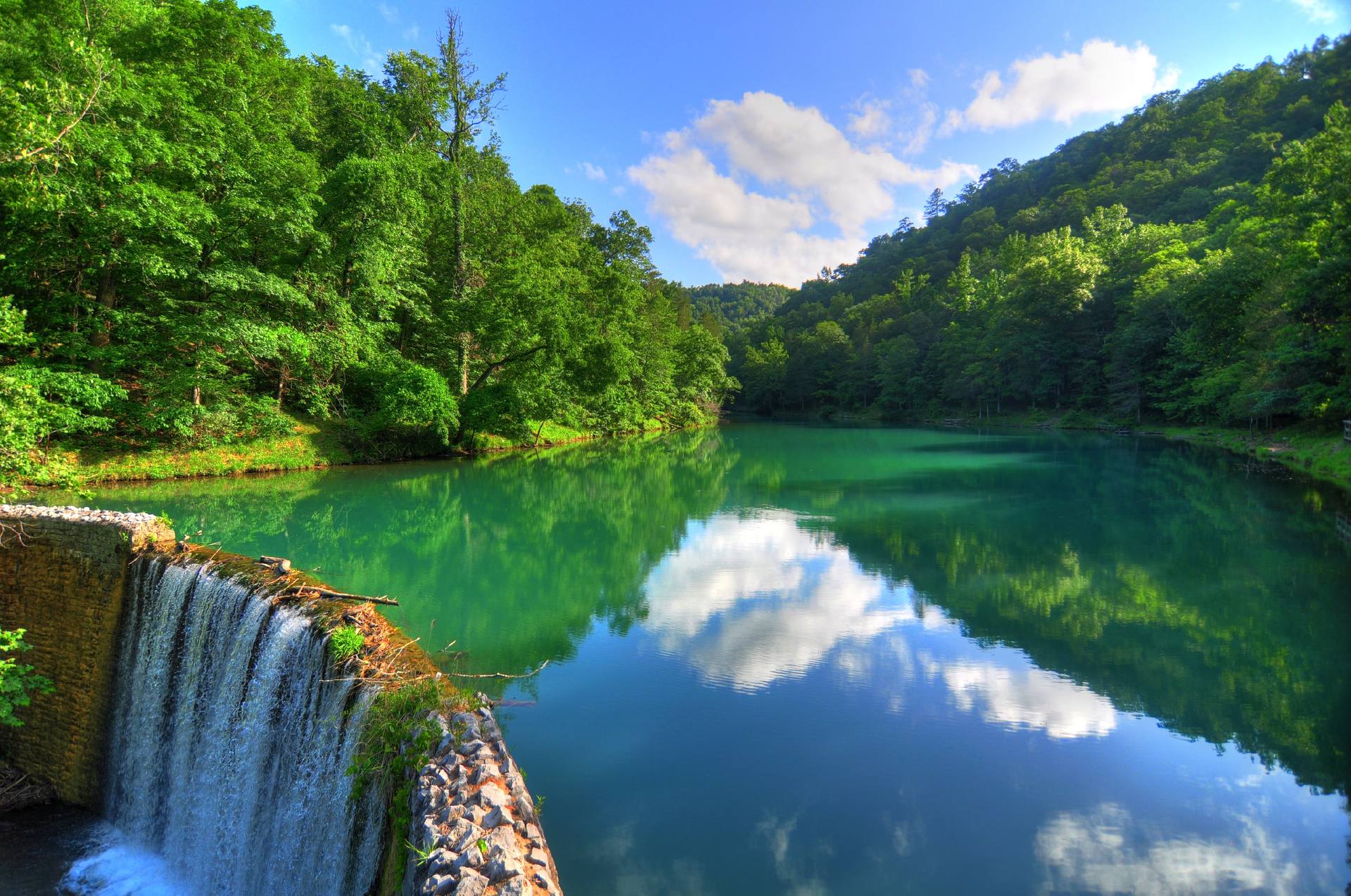 Natural Arkansas Ozark landscape near Mountain View, AR